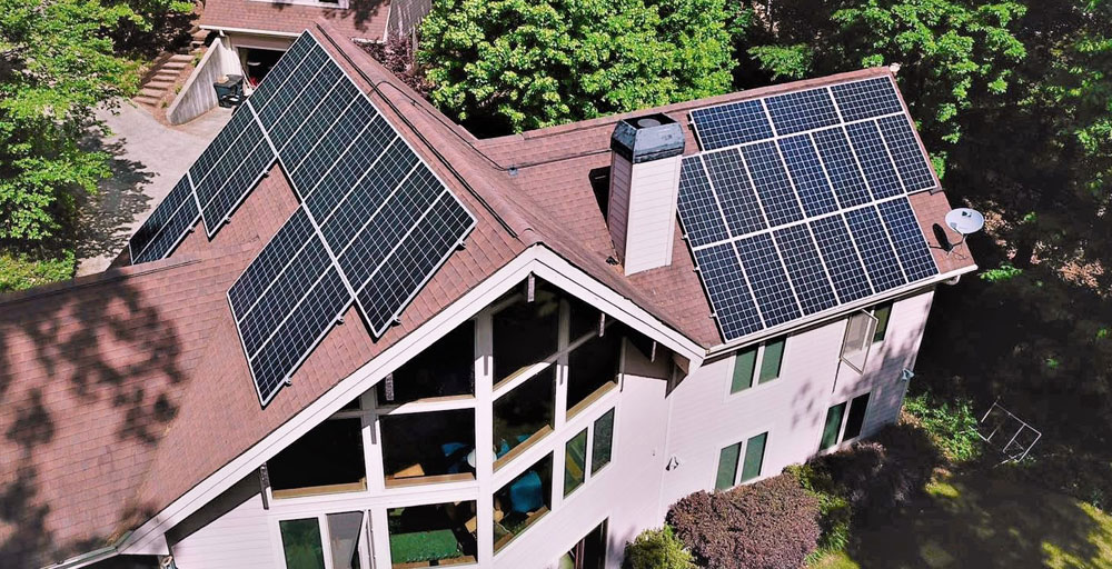 Large House With Solar Panels